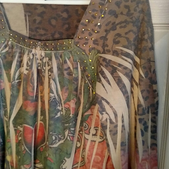 Carol Little Embellished Tunic XL - Picture 3 of 5